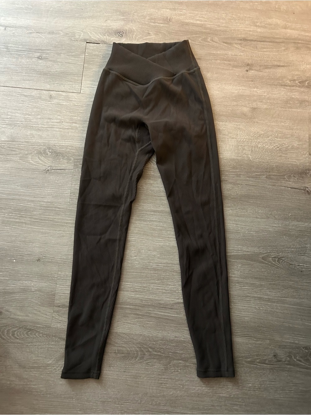 BuffBunny Black Ribbed High-Waist Leggings